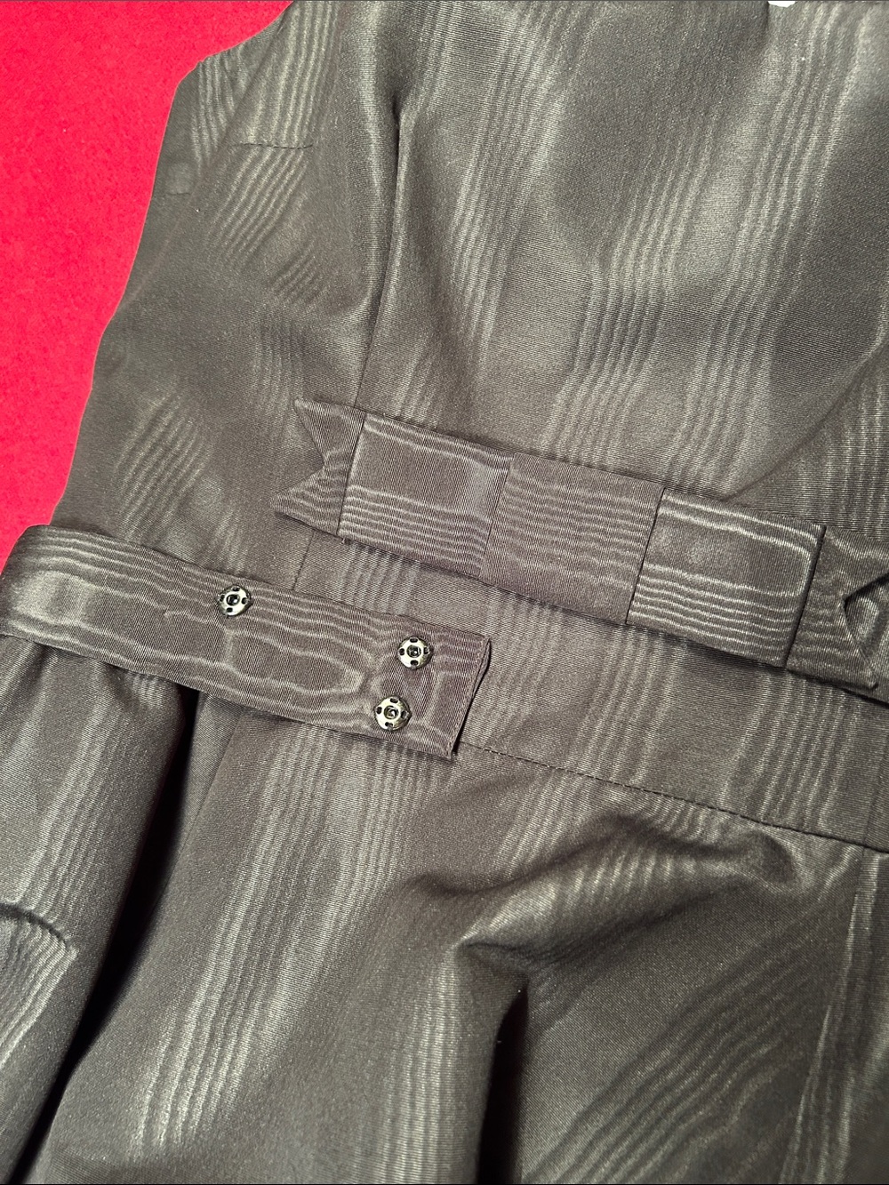 Classic Black “taffeta look”’Sleeveless A-Line Dress - Picture 5 of 8